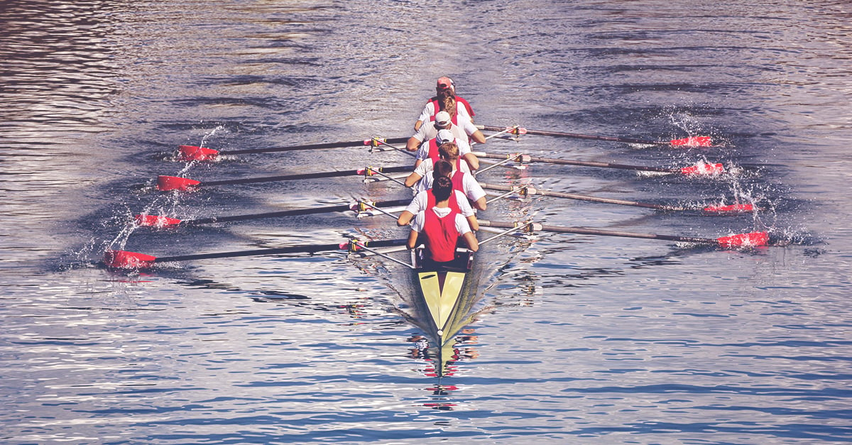 rowing team teamwork