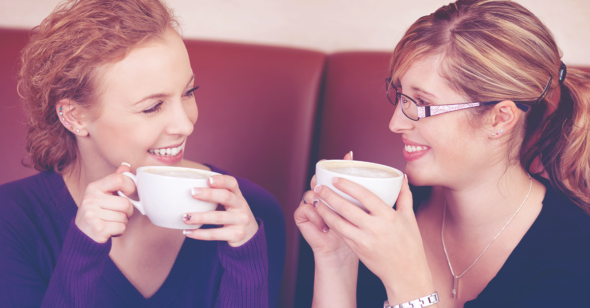 women drinking coffee professional networking